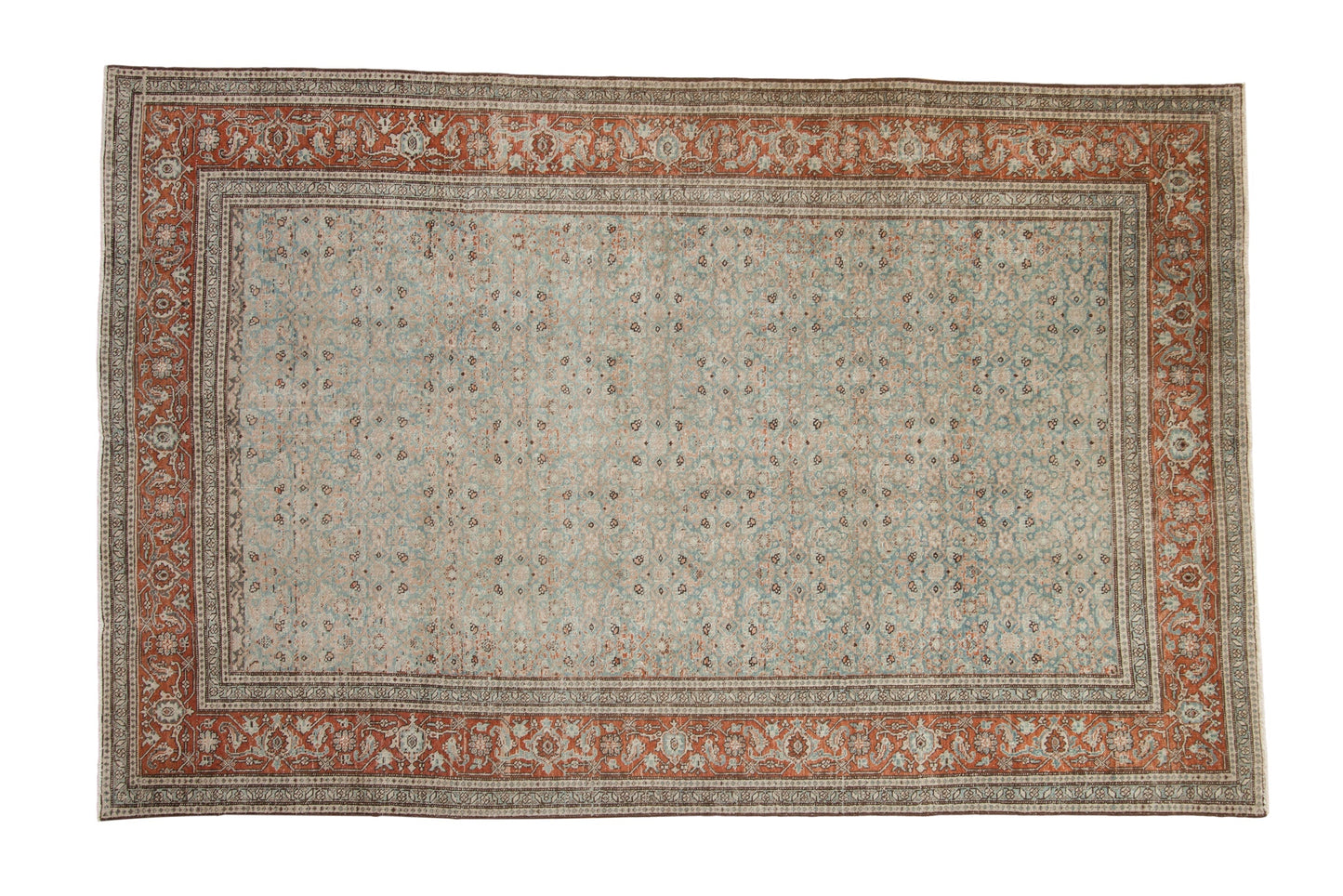6.5x10 Vintage Distressed Tabriz Carpet