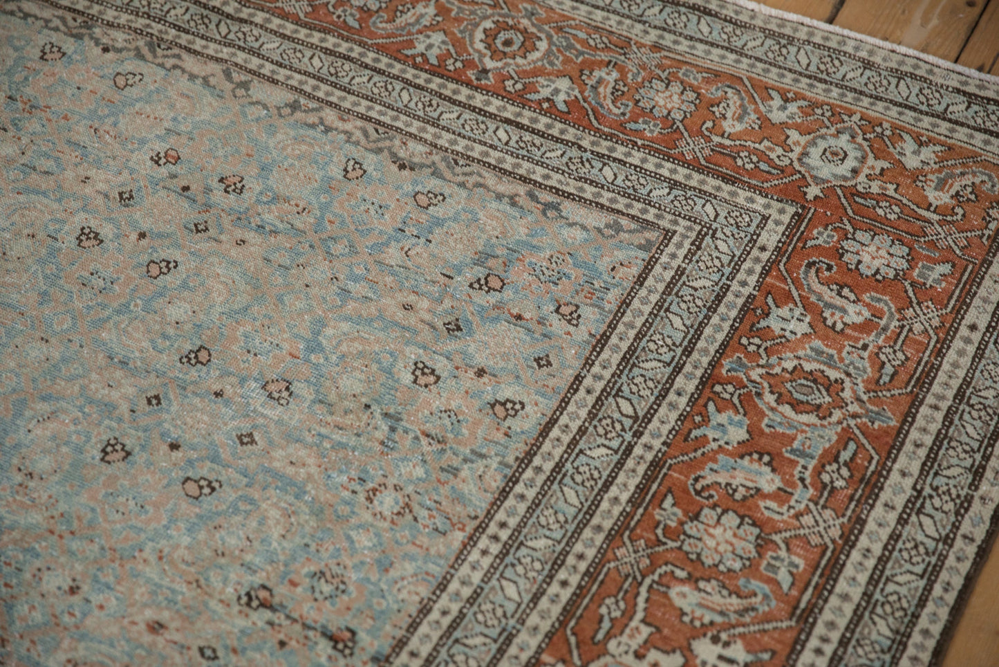 6.5x10 Vintage Distressed Tabriz Carpet