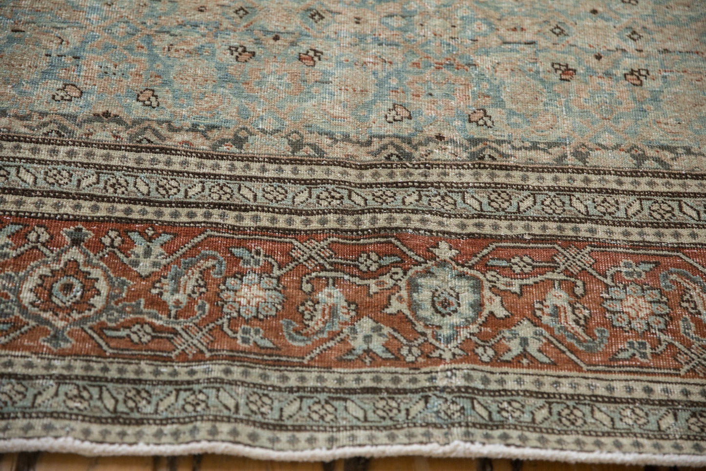 6.5x10 Vintage Distressed Tabriz Carpet