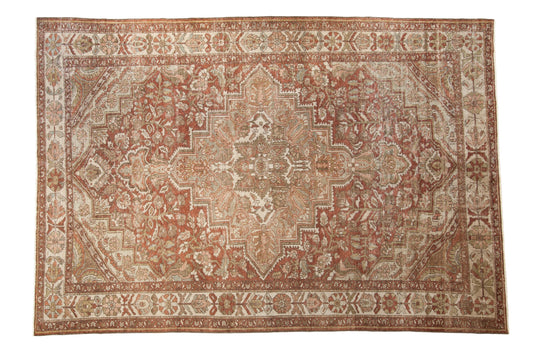 7x10 Vintage Distressed Baktiari Carpet