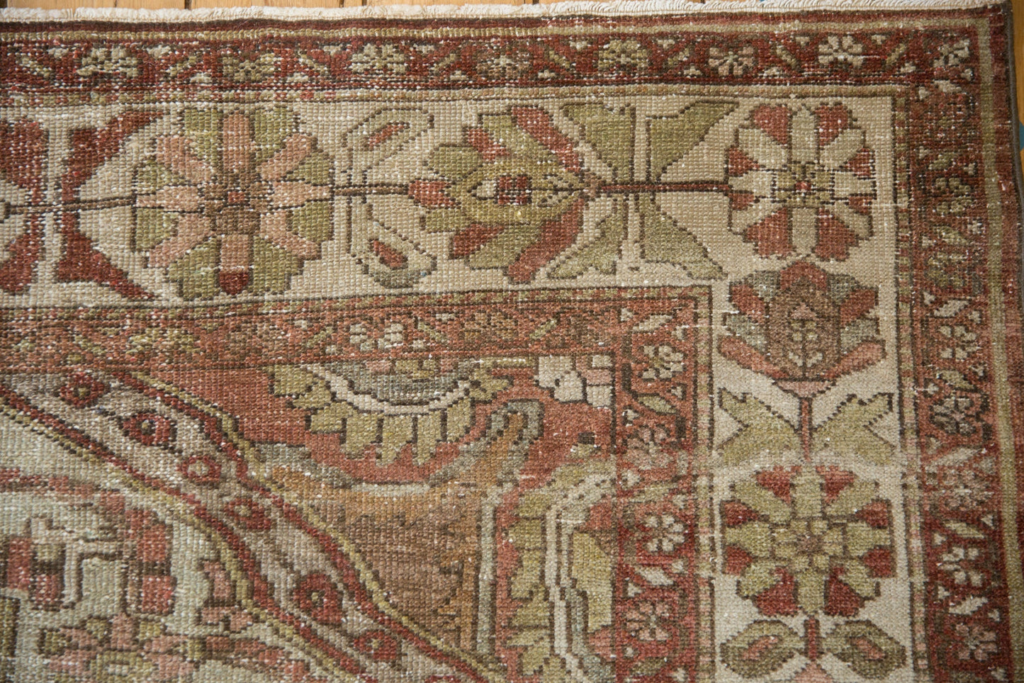 7x10 Vintage Distressed Baktiari Carpet