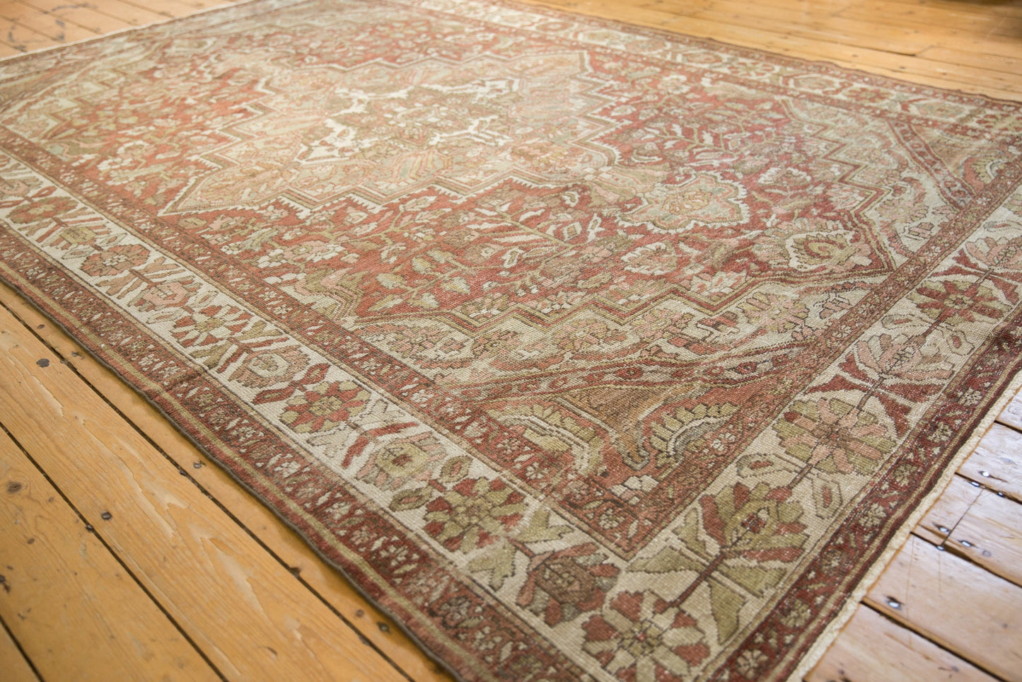 7x10 Vintage Distressed Baktiari Carpet