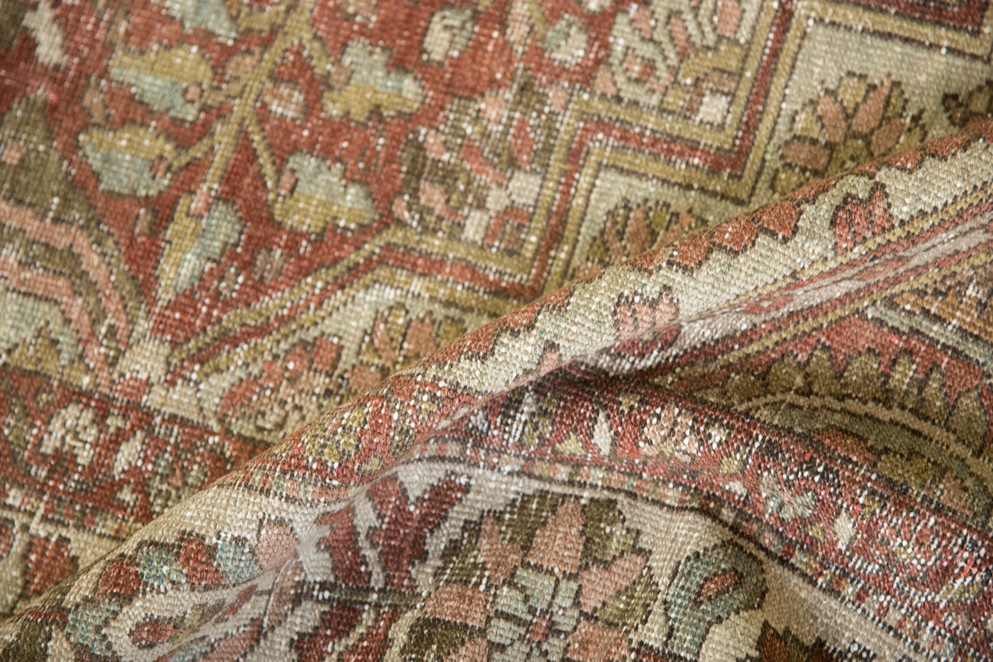 7x10 Vintage Distressed Baktiari Carpet