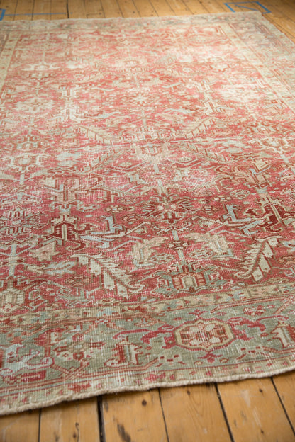 8x10.5 Vintage Distressed Heriz Carpet