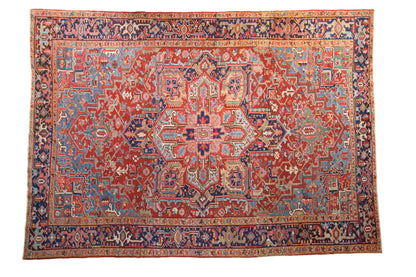 8x11 Vintage Heriz Carpet