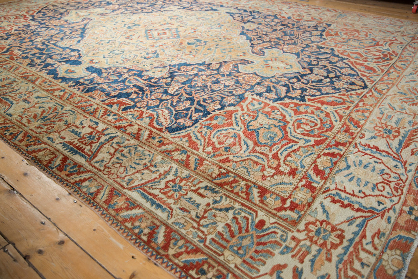 11x14.5 Vintage Distressed Baktiari Carpet