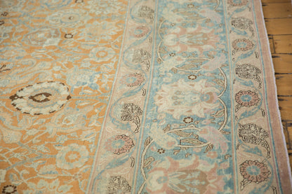 10.5x18.5 Vintage Distressed Tabriz Carpet