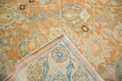 10.5x18.5 Vintage Distressed Tabriz Carpet