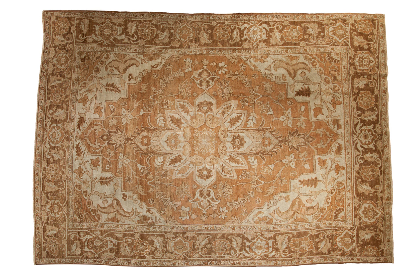 9x12.5 Vintage Distressed Heriz Carpet