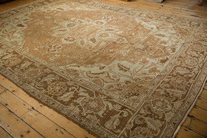 9x12.5 Vintage Distressed Heriz Carpet