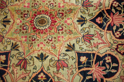 9x12 Antique Fine Tea Washed Kerman Carpet