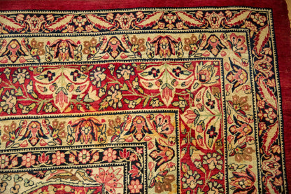 9x12 Antique Fine Tea Washed Kerman Carpet