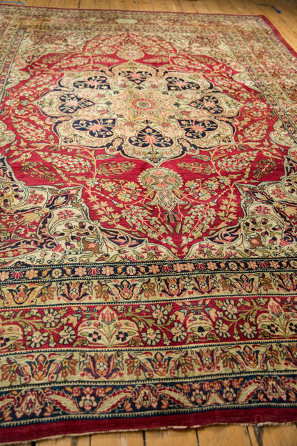 9x12 Antique Fine Tea Washed Kerman Carpet