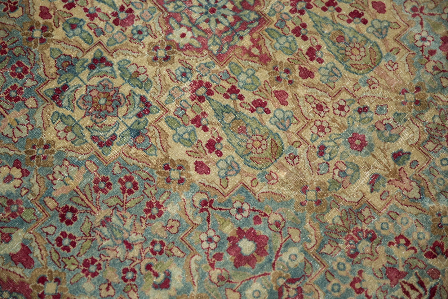 8.5x12 Vintage Distressed Kerman Carpet