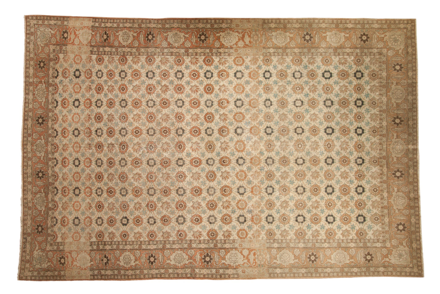 8.5x12.5 Vintage Distressed Qom Carpet