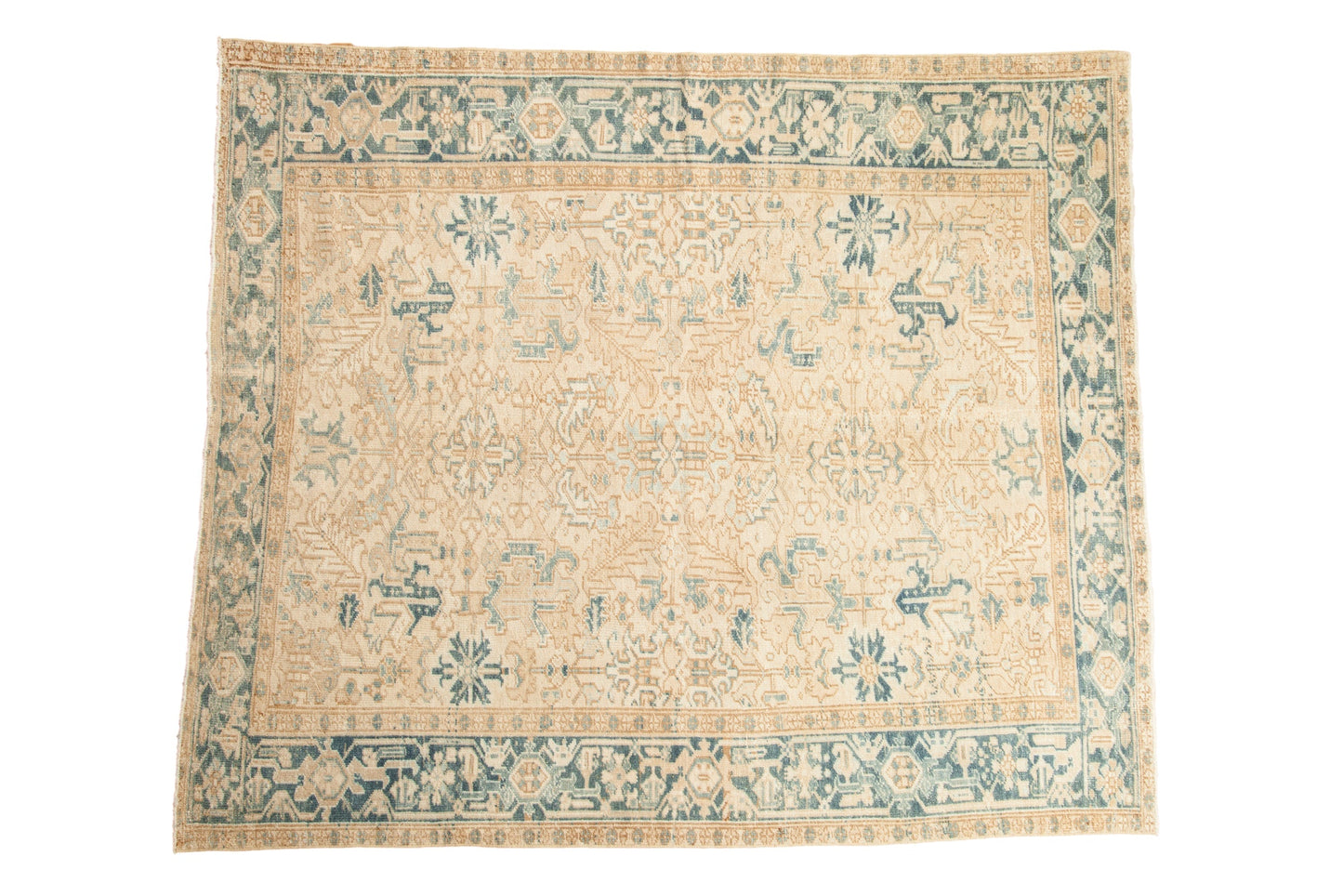 7x8.5 Vintage Distressed Mehrivan Carpet