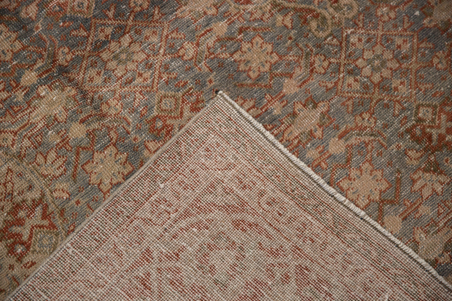 7x10.5 Vintage Distressed Tabriz Carpet
