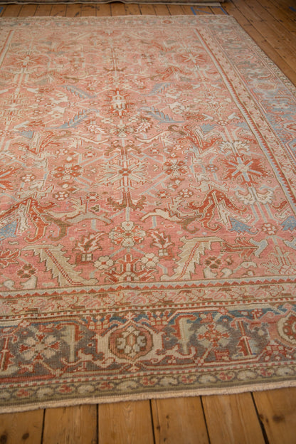 8x11 Vintage Distressed Heriz Carpet