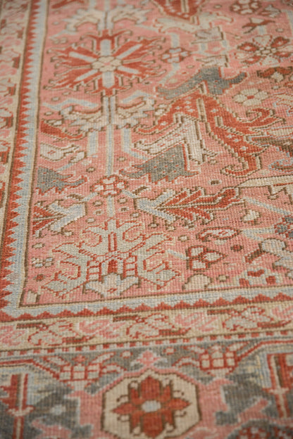 8x11 Vintage Distressed Heriz Carpet