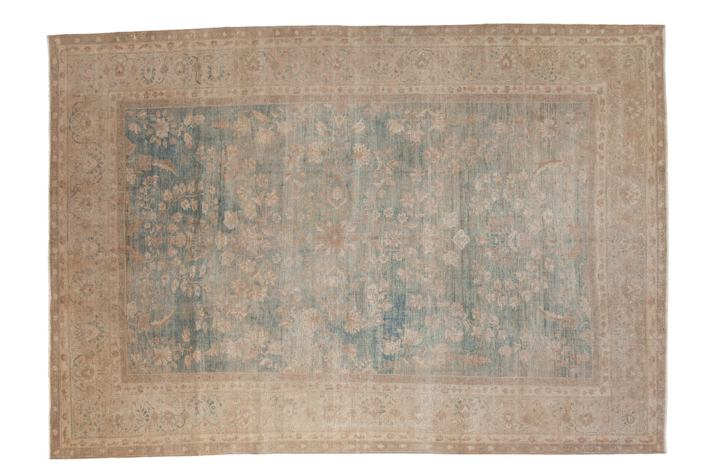 7x10 Vintage Distressed Tabriz Carpet