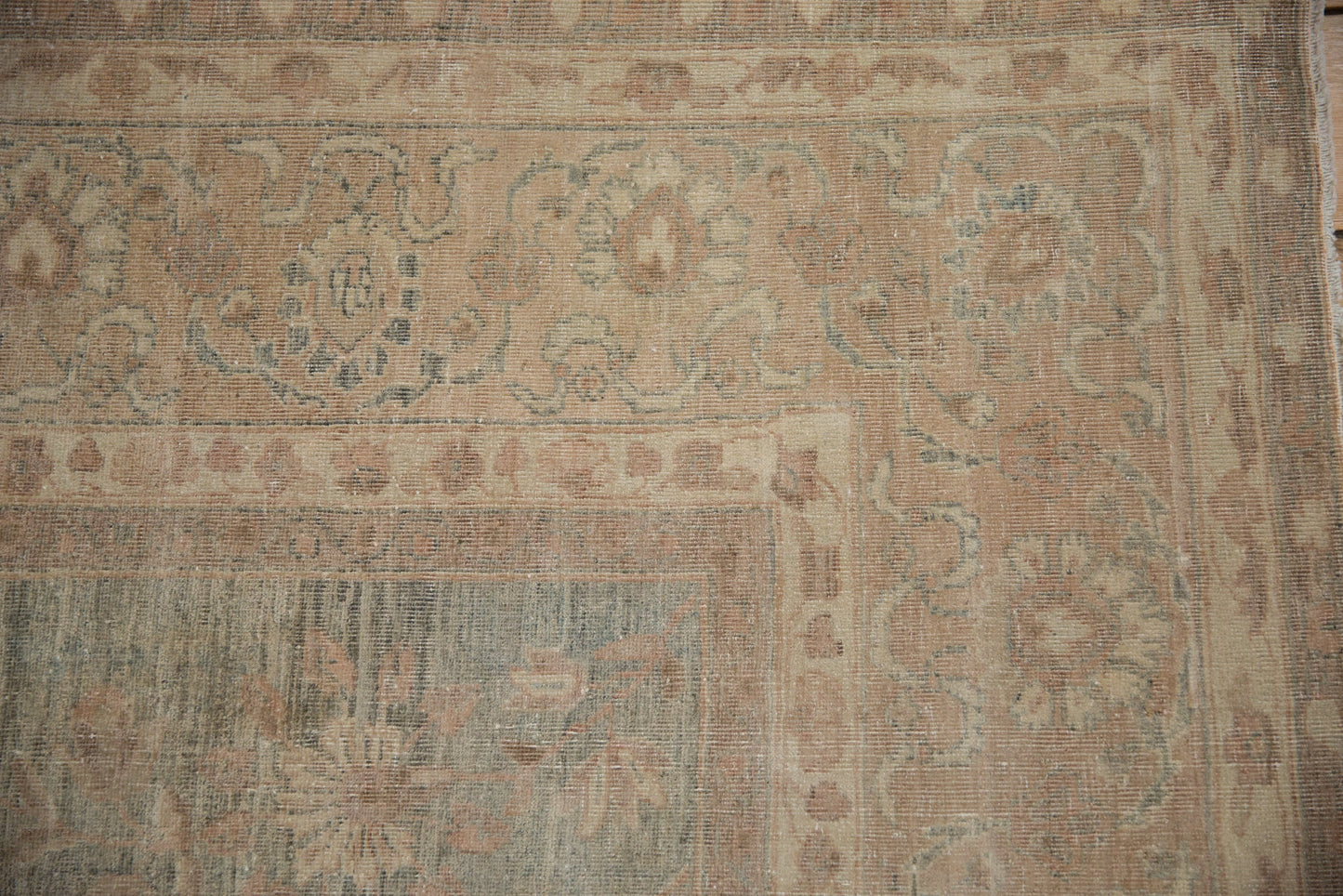7x10 Vintage Distressed Tabriz Carpet