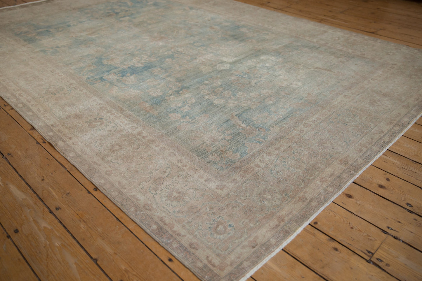 7x10 Vintage Distressed Tabriz Carpet