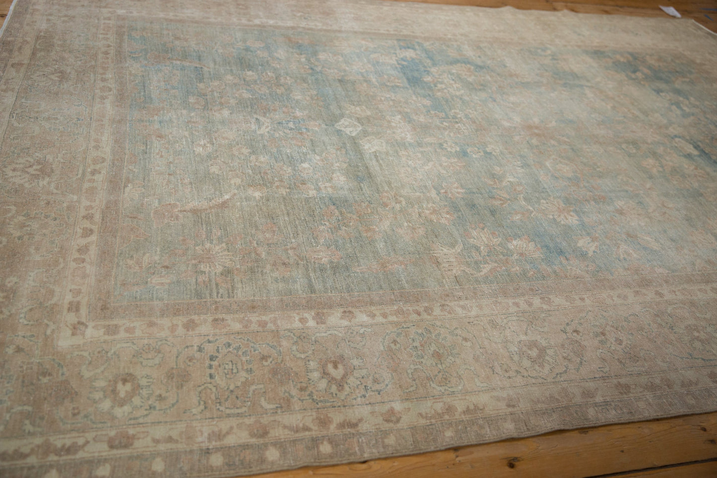 7x10 Vintage Distressed Tabriz Carpet