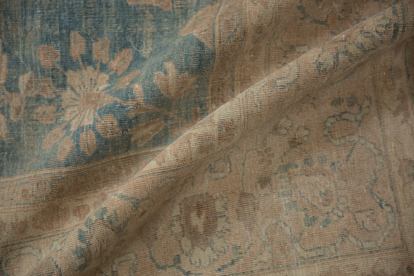 7x10 Vintage Distressed Tabriz Carpet