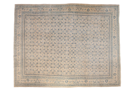 10x13.5 Vintage Distressed Mahal Carpet