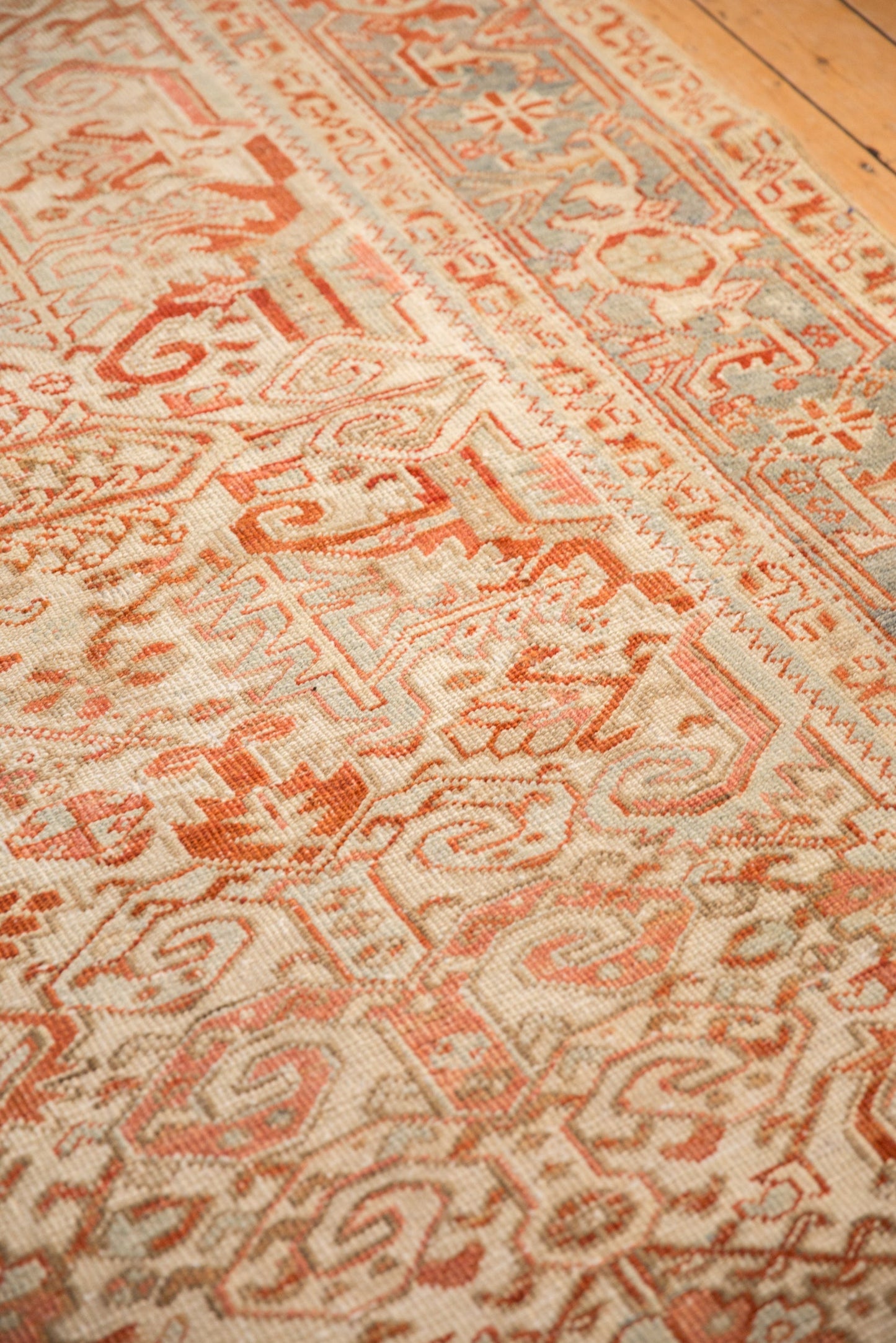 8x9.5 Vintage Distressed Heriz Carpet