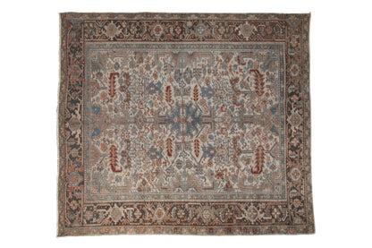 6.5x7.5 Vintage Distressed Heriz Carpet