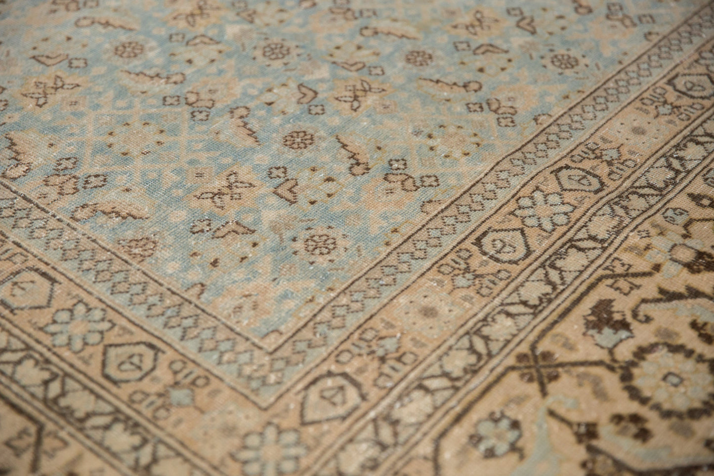 10.5x14 Vintage Distressed Tabriz Carpet