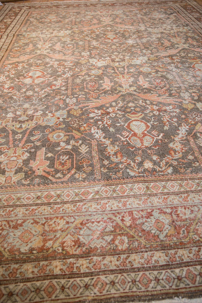 10.5x14.5 Vintage Distressed Mahal Carpet