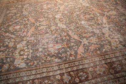 10.5x14.5 Vintage Distressed Mahal Carpet