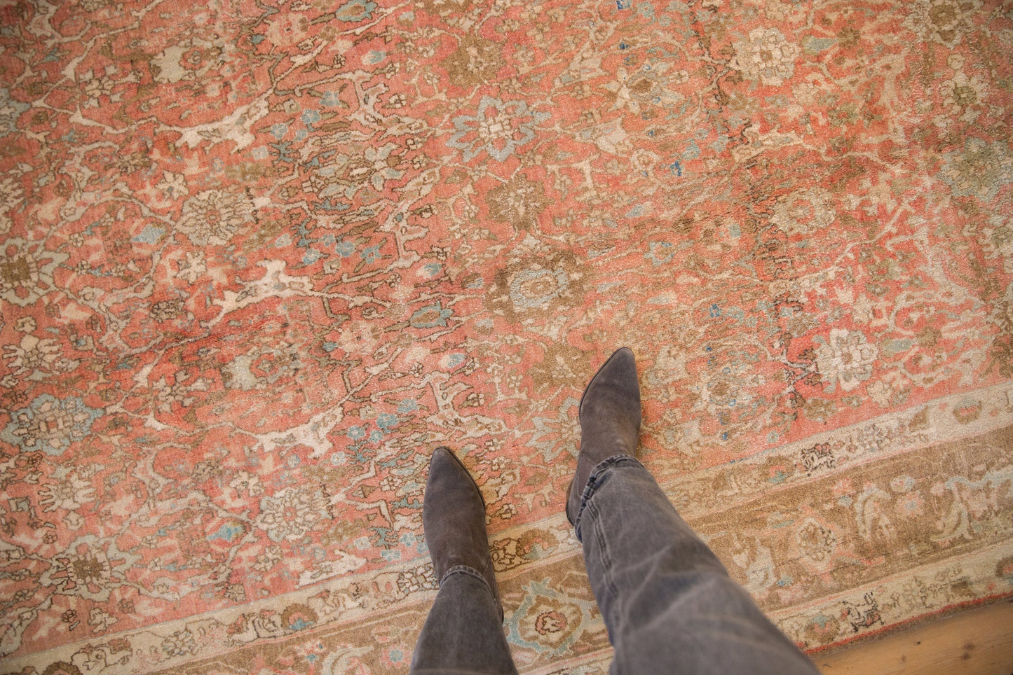 7.5x11 Vintage Distressed Bijar Carpet