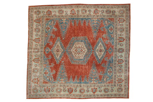 6.5x7 Vintage Distressed Veece Square Carpet