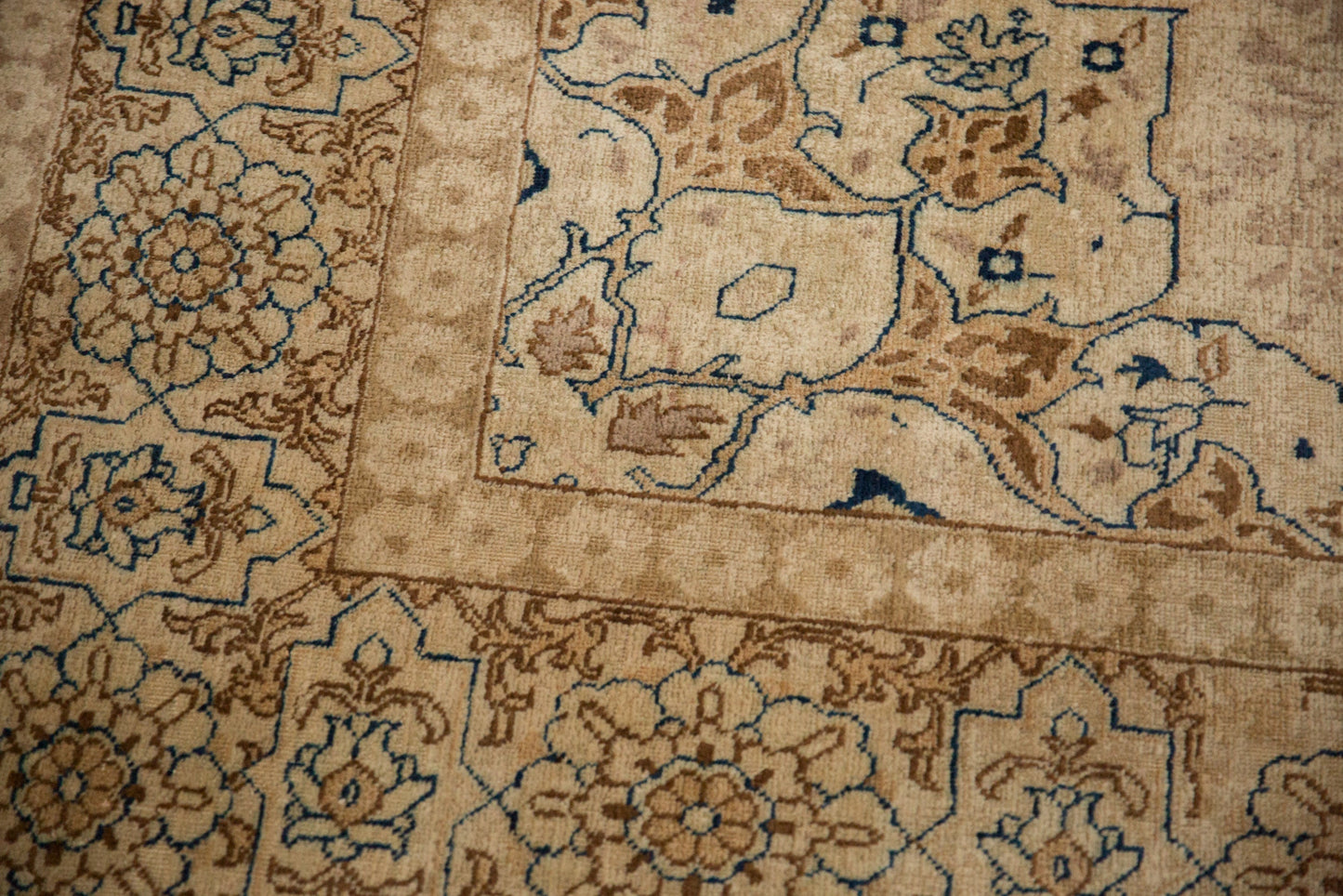 7x11 Vintage Distressed Tabriz Carpet