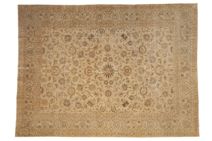 8.5x11.5 Vintage Distressed Kashan Carpet