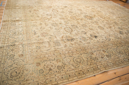 8.5x11.5 Vintage Distressed Kashan Carpet