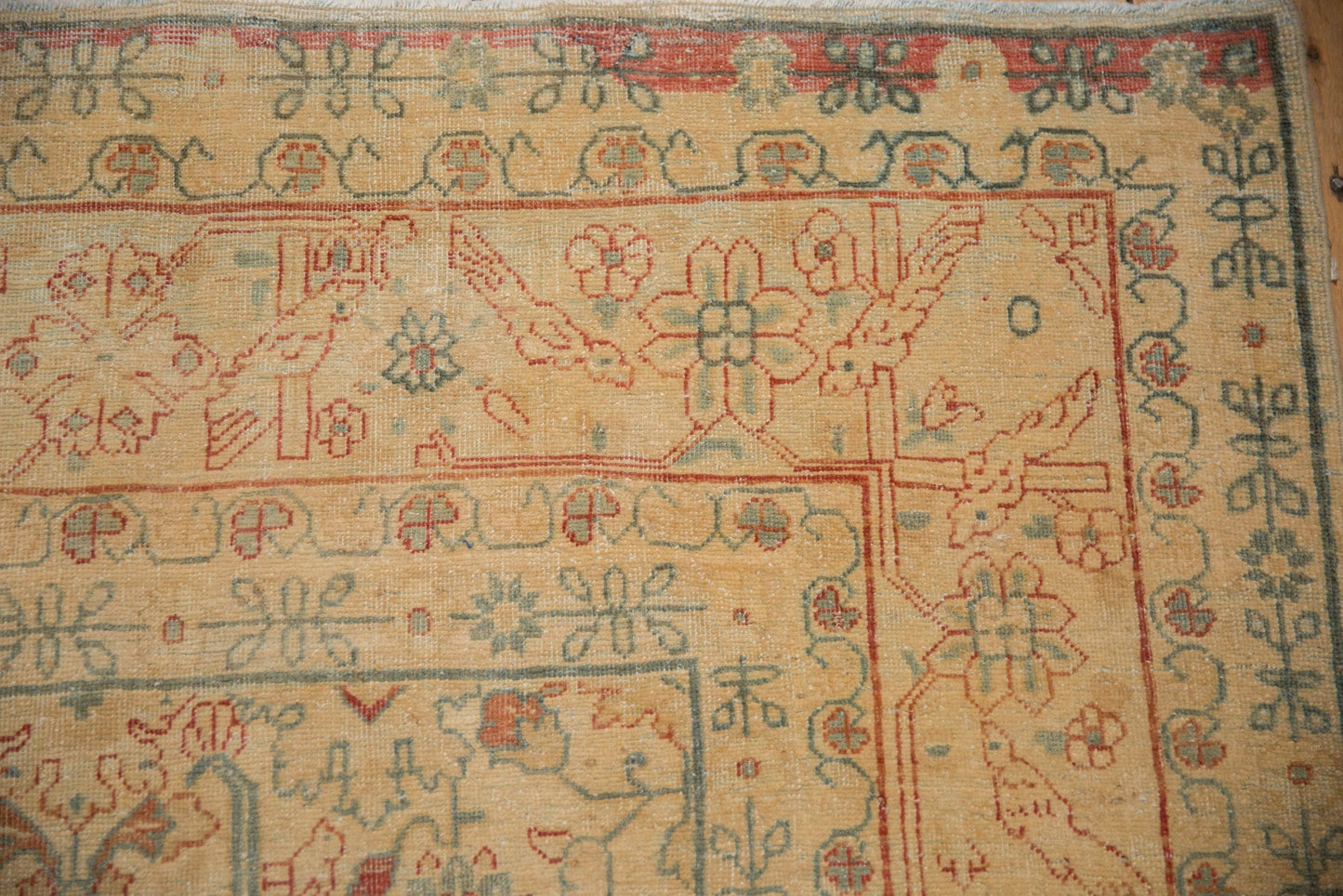 7x10.5 Vintage Distressed Tabriz Carpet