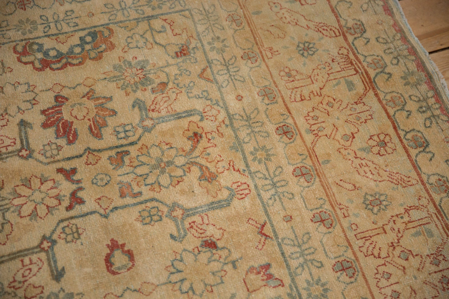 7x10.5 Vintage Distressed Tabriz Carpet