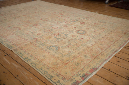 7x10.5 Vintage Distressed Tabriz Carpet