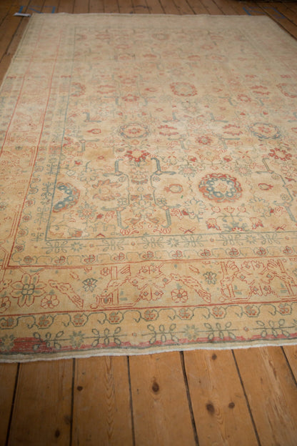 7x10.5 Vintage Distressed Tabriz Carpet