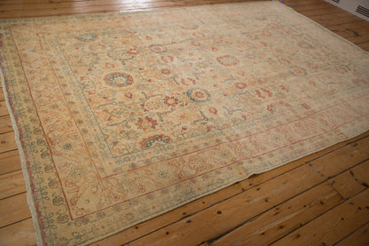 7x10.5 Vintage Distressed Tabriz Carpet