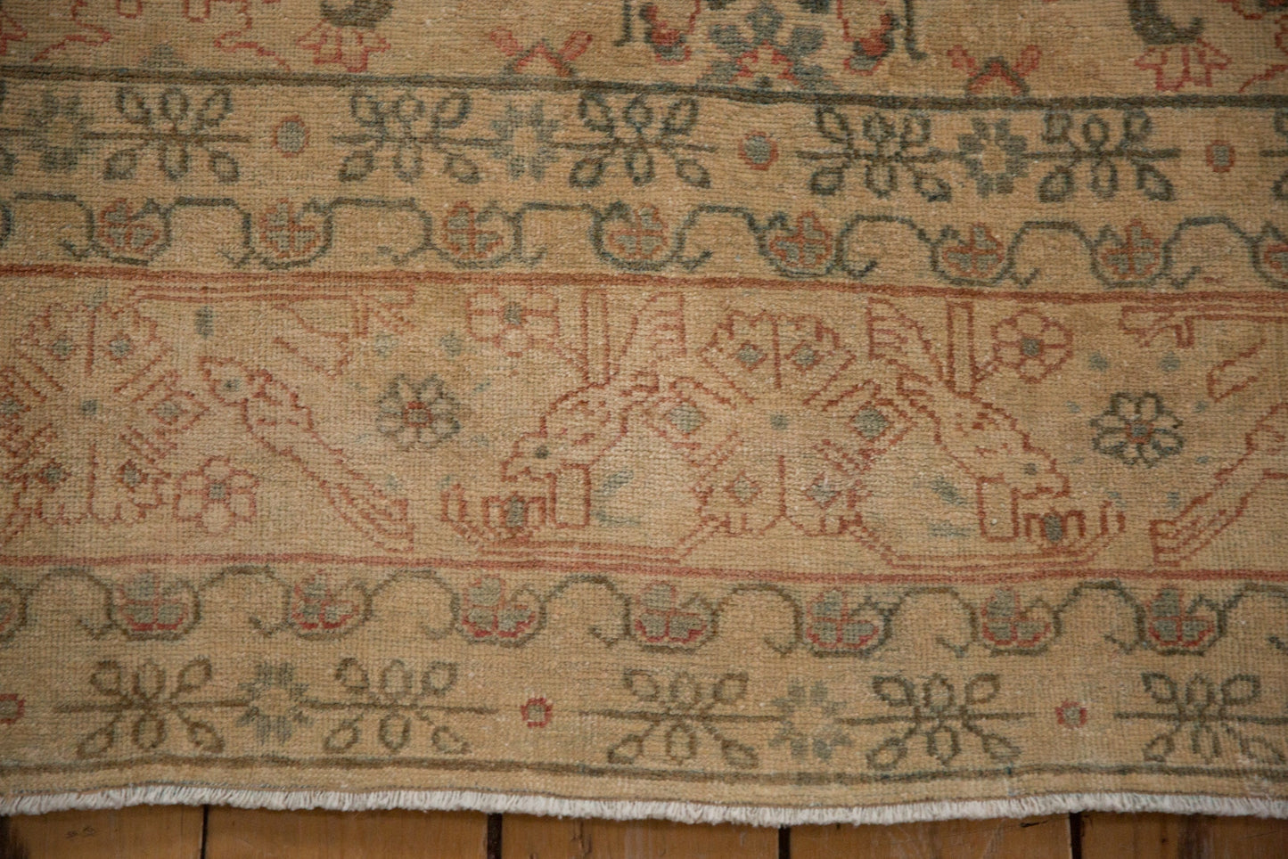 7x10.5 Vintage Distressed Tabriz Carpet