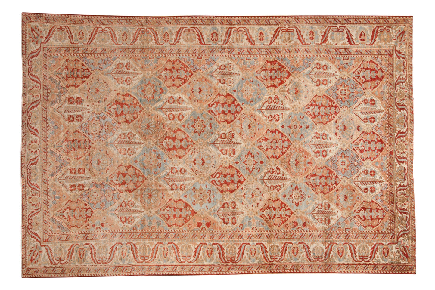 7x10 Vintage Distressed Bakhtiari Carpet