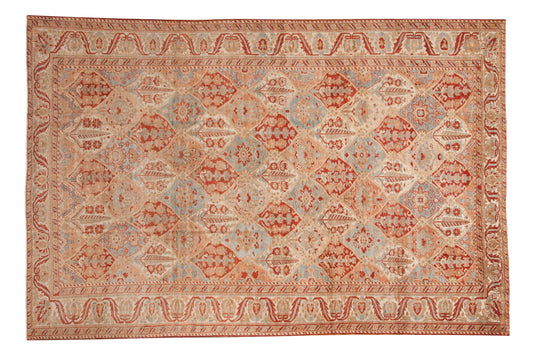 7x10 Vintage Distressed Bakhtiari Carpet
