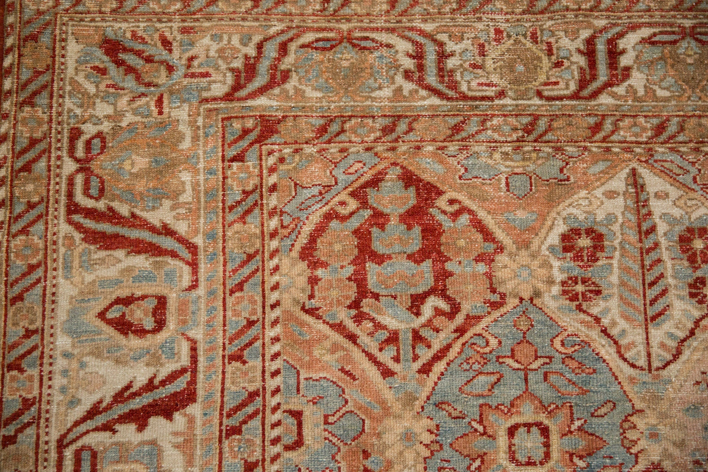 7x10 Vintage Distressed Bakhtiari Carpet