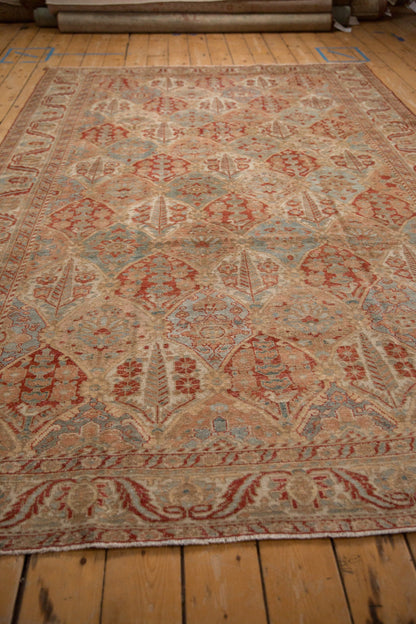 7x10 Vintage Distressed Bakhtiari Carpet