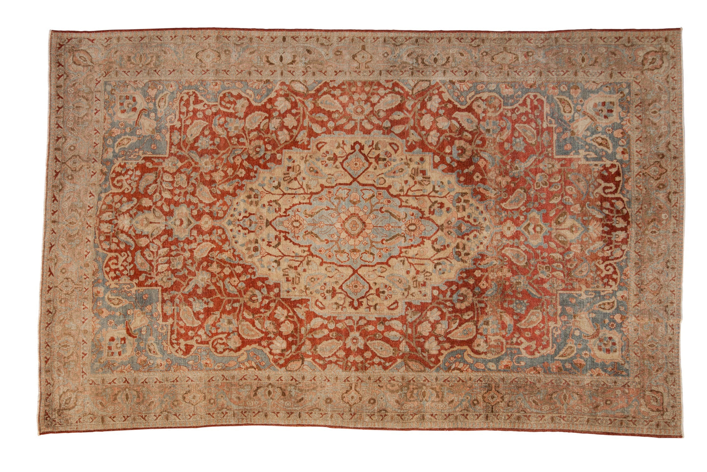 RESERVED 6.5x10.5 Vintage Distressed Tabriz Carpet